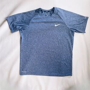 Nike Swim Blue Short Sleeve Performance Tee